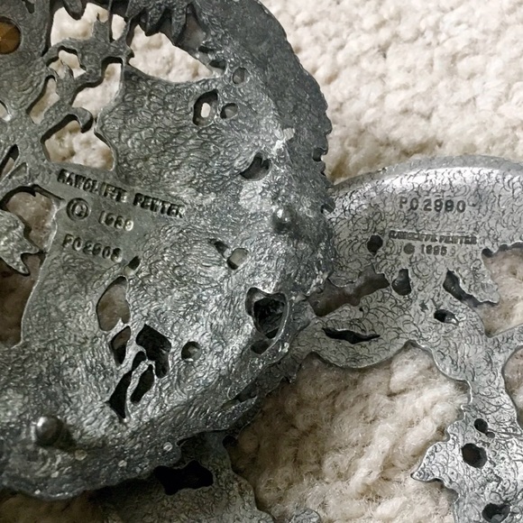 Vintage RAWCLIFFE PEWTER Potpourri Jar With Two Lids PC2990/PO2908 and Potpourri - Picture 10 of 12